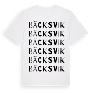 Bäcksvik ordlek t-shirt – ekologisk bomull t-shirt från Pinshirt