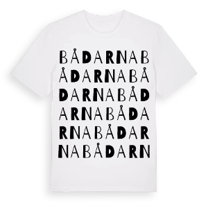 Bådarna ordlek t-shirt – ekologisk bomull t-shirt från Pinshirt