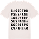 Vintage White t-shirt med Baggetorpskvarn ordlek t-shirt
