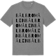 Mid Heather Gray t-shirt med Bålbromålen ordlek t-shirt