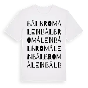 Bålbromålen ordlek t-shirt – ekologisk bomull t-shirt från Pinshirt