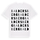Baldersberg ordlek t-shirt