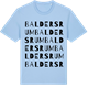 Blue Soul t-shirt med Baldersrum ordlek t-shirt