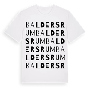Baldersrum ordlek t-shirt – ekologisk bomull t-shirt från Pinshirt