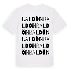 Baldön ordlek t-shirt – ekologisk bomull t-shirt från Pinshirt