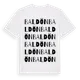 White t-shirt med Baldön ordlek t-shirt