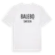 White t-shirt med Balebo i Sverige t-shirt