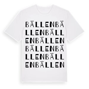 Bällen ordlek t-shirt – ekologisk bomull t-shirt från Pinshirt