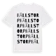 White t-shirt med Bällstorp ordlek t-shirt