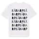 White t-shirt med Bänarp ordlek t-shirt