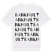 White t-shirt med Bankhult ordlek t-shirt