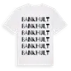 White t-shirt med Bankhult ordlek t-shirt