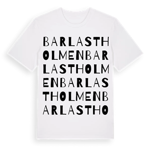 Barlastholmen ordlek t-shirt – ekologisk bomull t-shirt från Pinshirt