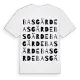 Basgärde ordlek t-shirt