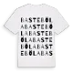 Basteböla ordlek t-shirt