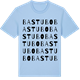 Blue Soul t-shirt med Bastubo ordlek t-shirt