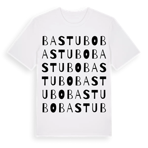 Bastubo ordlek t-shirt – ekologisk bomull t-shirt från Pinshirt