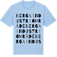 Blue Soul t-shirt med Berga industriområde ordlek t-shirt
