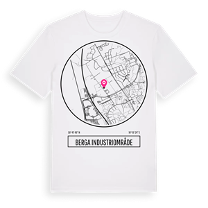 Berga industriområde t-shirt – ekologisk bomull t-shirt från Pinshirt