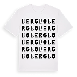 Bergbo ordlek t-shirt – ekologisk bomull t-shirt från Pinshirt