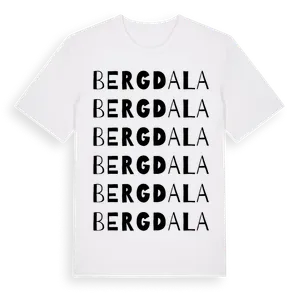 Bergdala ordlek t-shirt – ekologisk bomull t-shirt från Pinshirt