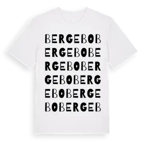 Bergebo ordlek t-shirt – ekologisk bomull t-shirt från Pinshirt