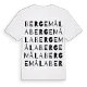 Bergemåla ordlek t-shirt