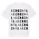 Bergemåla ordlek t-shirt