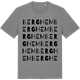 Mid Heather Gray t-shirt med Berghem ordlek t-shirt