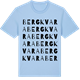 Blue Soul t-shirt med Bergkvara ordlek t-shirt