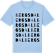 Blue Soul t-shirt med Bergsdal ordlek t-shirt