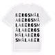 Bergsmåla ordlek t-shirt