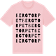 Pink Cotton t-shirt med Bergtorpet ordlek t-shirt