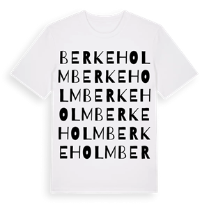 Berkeholm ordlek t-shirt – ekologisk bomull t-shirt från Pinshirt