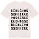 Vintage White t-shirt med Berkemossen ordlek t-shirt