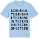 Blue Soul t-shirt med Bermshult ordlek t-shirt