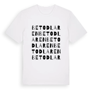 Betodlaren ordlek t-shirt – ekologisk bomull t-shirt från Pinshirt