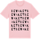 Pink Cotton t-shirt med Bevaket ordlek t-shirt