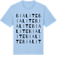 Blue Soul t-shirt med Bialite ordlek t-shirt