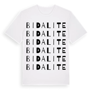 Bidalite ordlek t-shirt – ekologisk bomull t-shirt från Pinshirt