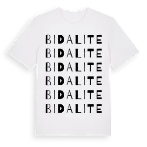 Bidalite ordlek t-shirt – ekologisk bomull t-shirt från Pinshirt