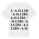 White t-shirt med Bikullen ordlek t-shirt