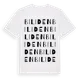 White t-shirt med Biliden ordlek t-shirt
