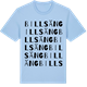 Blue Soul t-shirt med Billsäng ordlek t-shirt