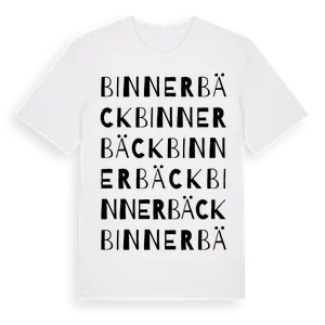 Binnerbäck ordlek t-shirt – ekologisk bomull t-shirt från Pinshirt