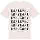 Vintage White t-shirt med Bjärby ordlek t-shirt