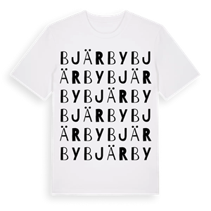 Bjärby ordlek t-shirt – ekologisk bomull t-shirt från Pinshirt