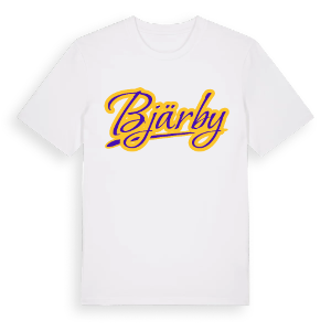 Bjärby baseball t-shirt – ekologisk bomull t-shirt från Pinshirt