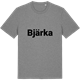 Mid Heather Gray t-shirt med Bjärka fetstil t-shirt