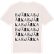 Vintage White t-shirt med Bjärka ordlek t-shirt